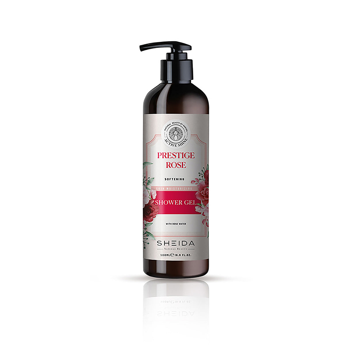 Sheida Actıve Shıne Softening Shower Gel With Prestige Rose 500ML
