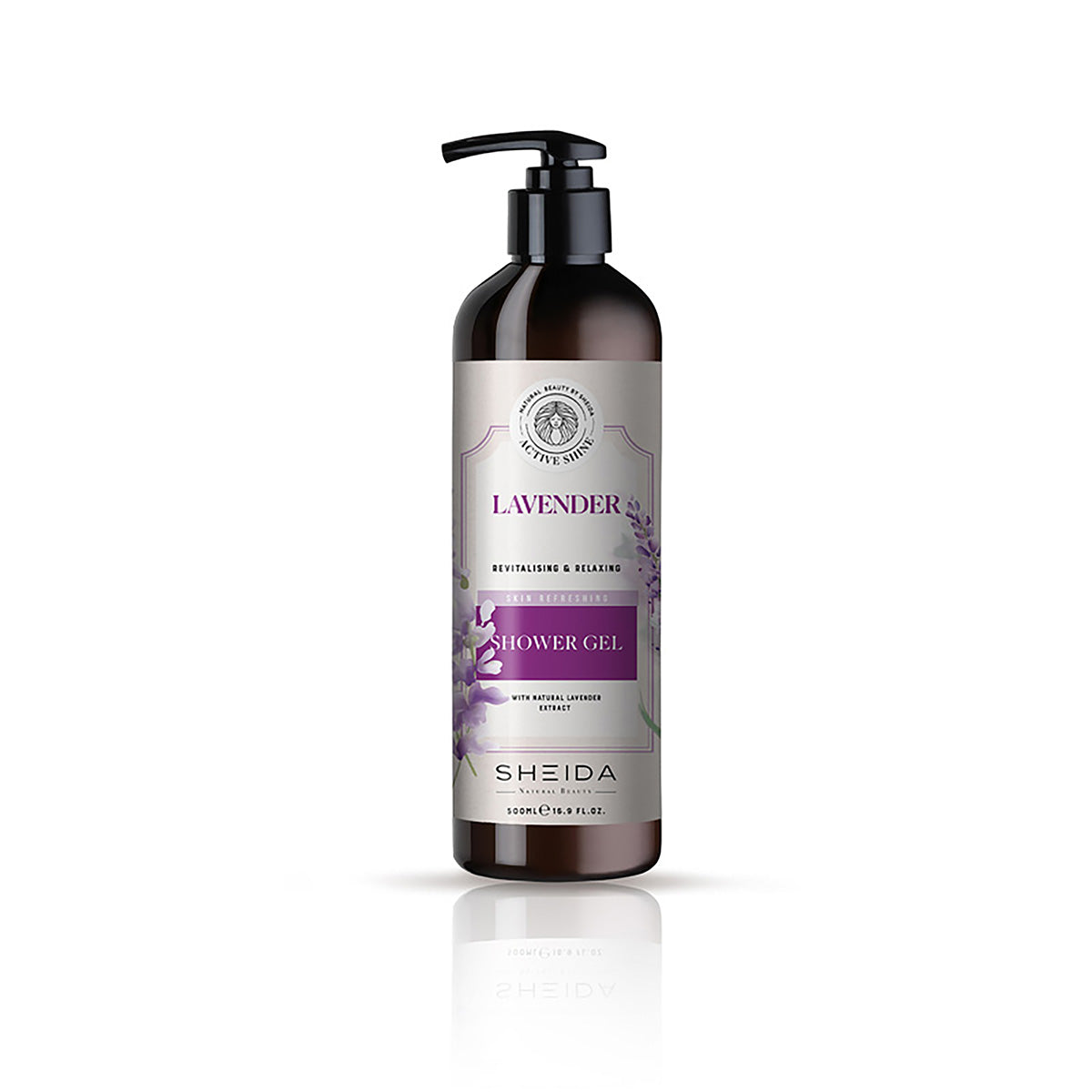 Sheida Actıve Shıne Revitalizing & Relaxing Shower Gel With Lavender 500ML
