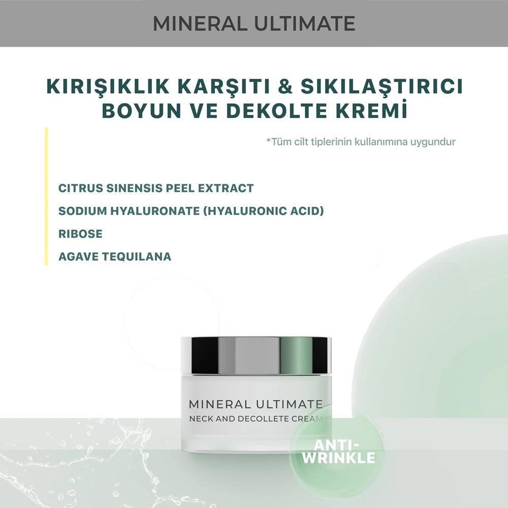 Sheida Mineral Ultimate Kırışıklık Karşıtı & Sıkılaştırıcı Boyun ve Dekolte Kremi 60ml
