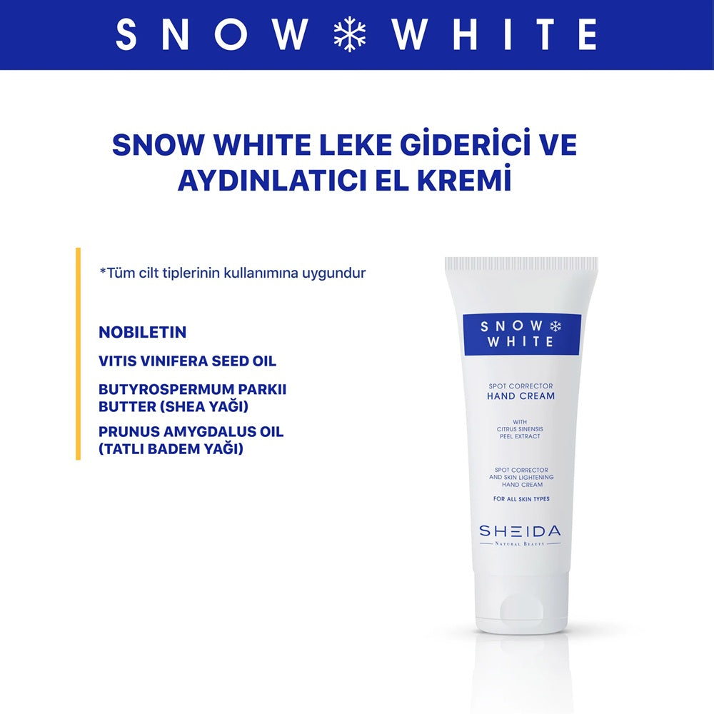 Sheida Snow White Leke Karşıtı El ve Yüz Bakım Seti