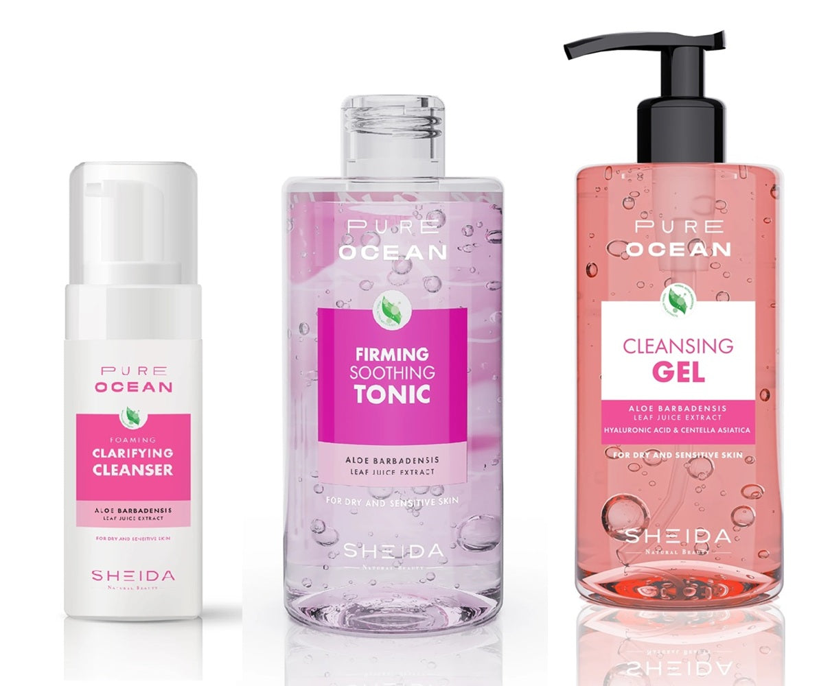 Sheida Pure Ocean Yüz Temizleme Seti - Kuru ve Hassas Ciltler İçin