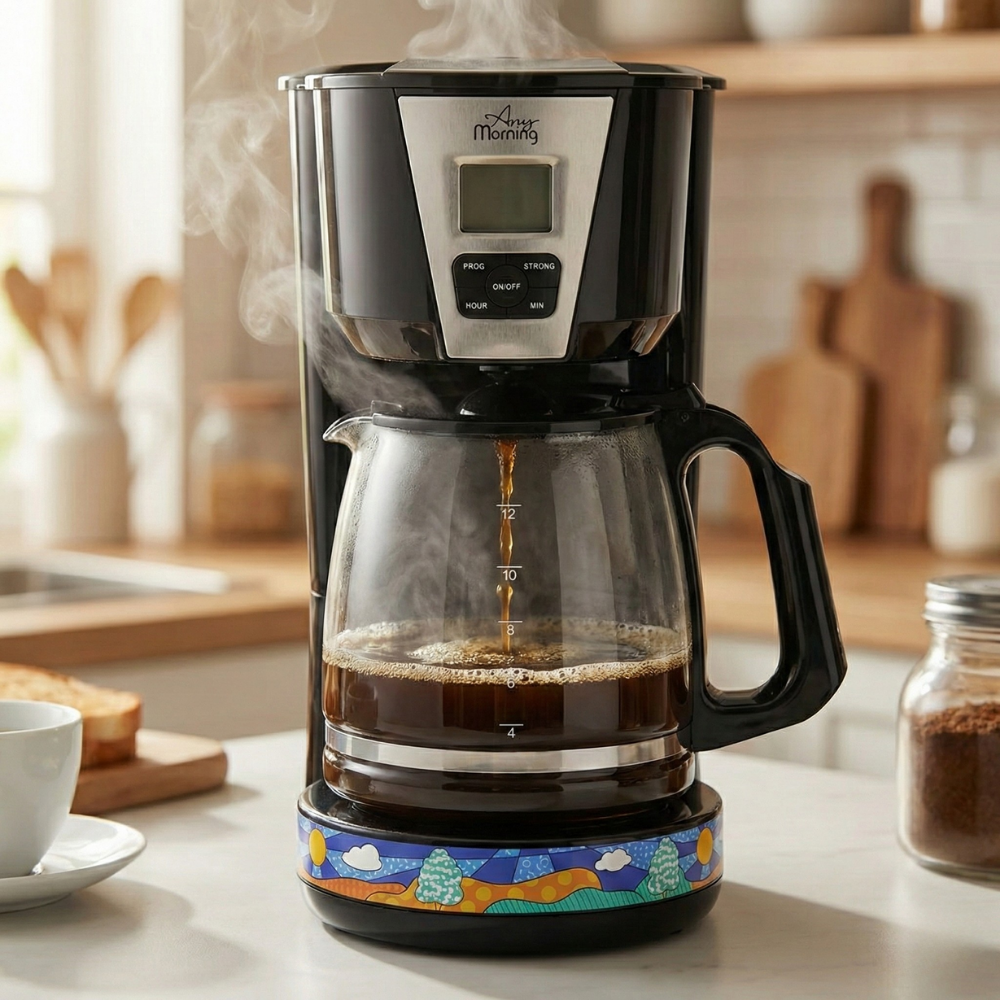 Any Morning Zaman Ayarlı Filtre Kahve Makinesi, Demleme Yoğunluk Ayarlı 1000 W 2 L SH21515B