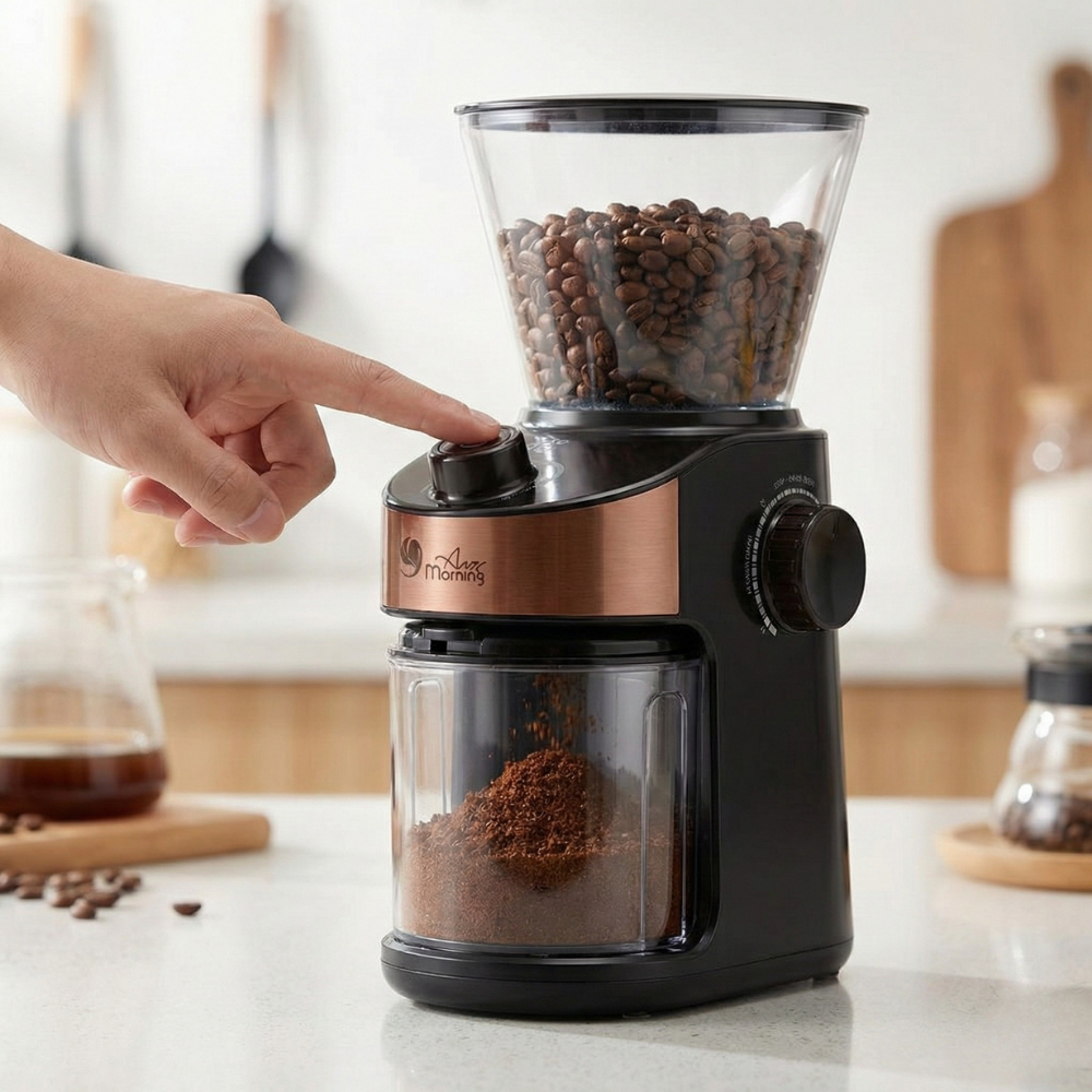 Any Morning SH25836B Dijital Zamanlayıcılı 25 Öğütme Ayarlı Elektrikli Kahve Öğütücü