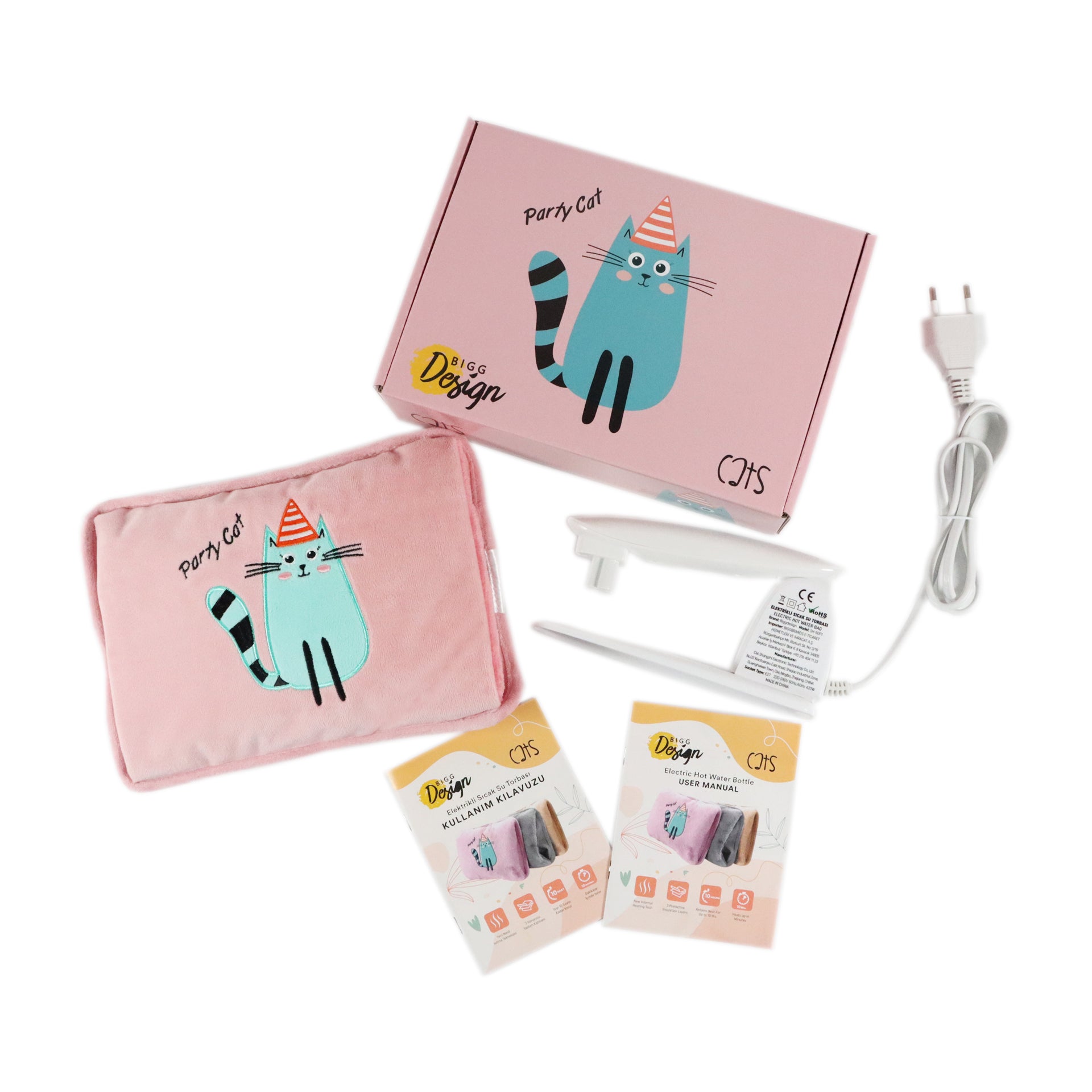 BiggDesign Cats Parti Kedi Elektrikli Sıcak Su Torbası