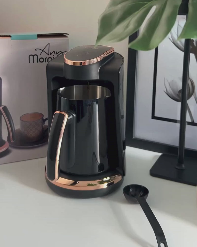 Videoyu yükle: Any Morning LI23201S Paslanmaz Çelik Cezveli Türk Kahvesi Makinesi