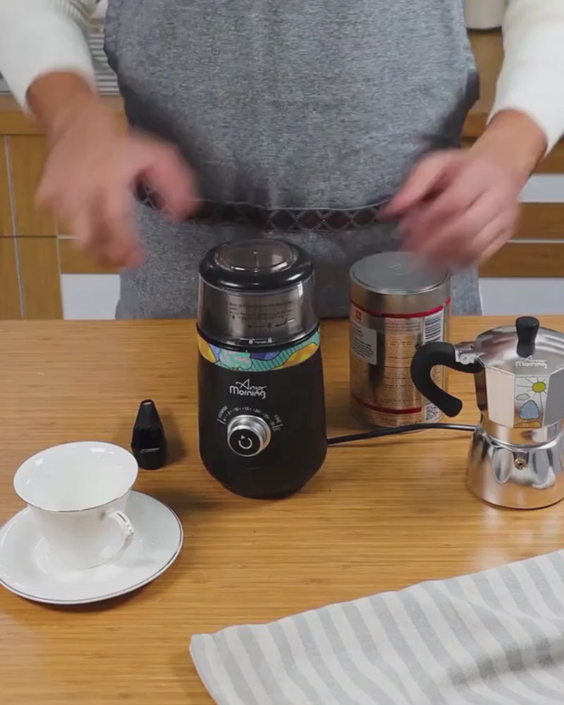 Videoyu yükle: Any Morning SH21638B Elektrikli Ayarlanabilir Kahve Değirmeni, Baharat Öğütücü