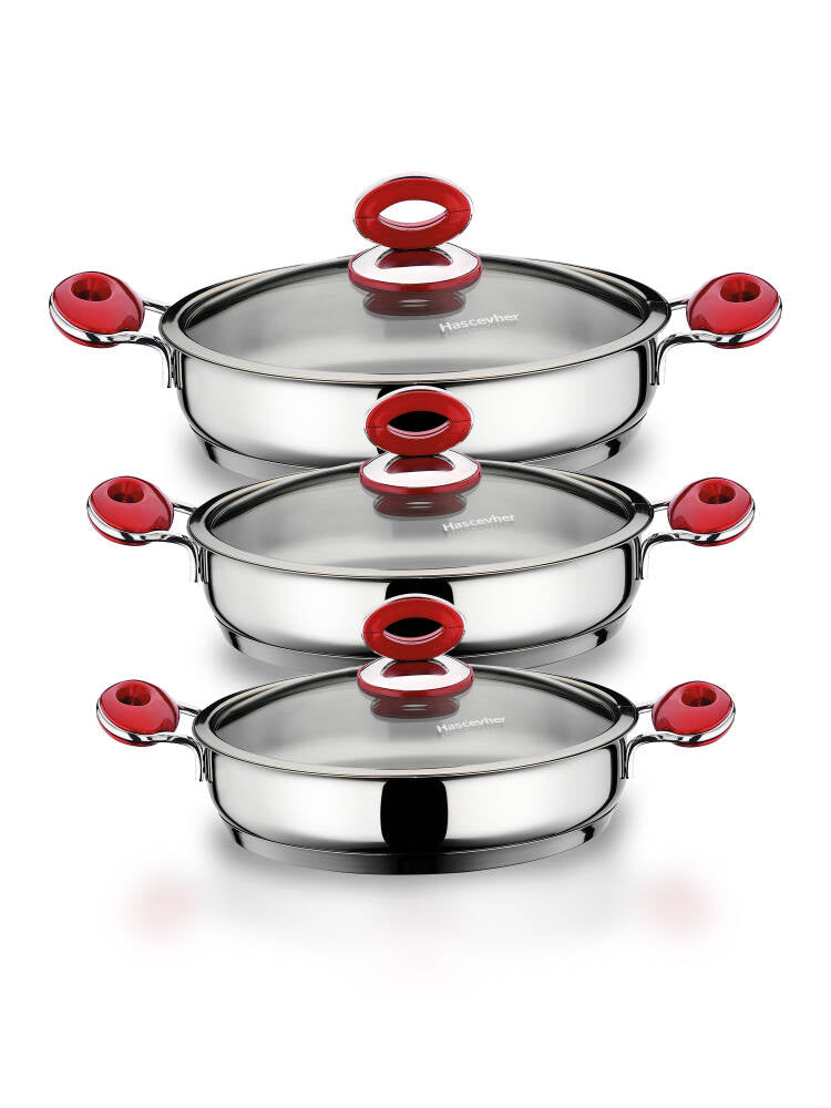 Hascevher Anemon 6 Pcs Omlet Tencere Seti