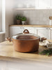 Hascevher Granit 24x11 cm Zambak Tencere Pyrex Cam Kapaklı