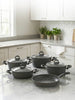 Hascevher Granit 9 Pcs Beren Set Cam Kapaklı 4mm (20/24/30Ten/28Kar/28Tv)	Renk: GRİ