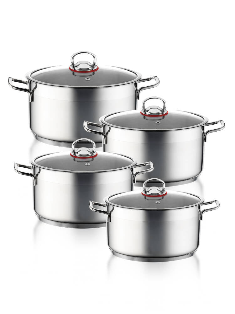 Hascevher Enzo 8 Pcs Tencere Seti (18/20/22/24)