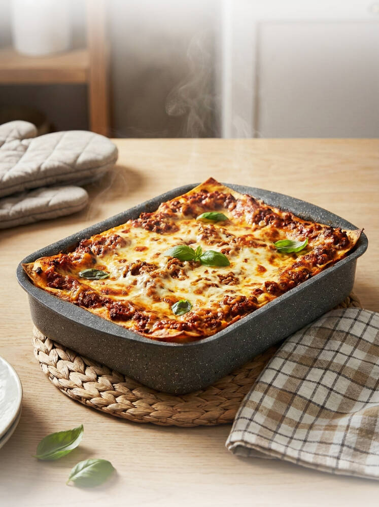 Hascevher Lavilla Prime Granit 25 cm Köşeli Tepsi