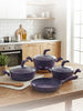 Hascevher Karina 7 Pcs Granit Vega Tencere Seti (18/22Ten/26Kar/26Tv)  RENK: MOR