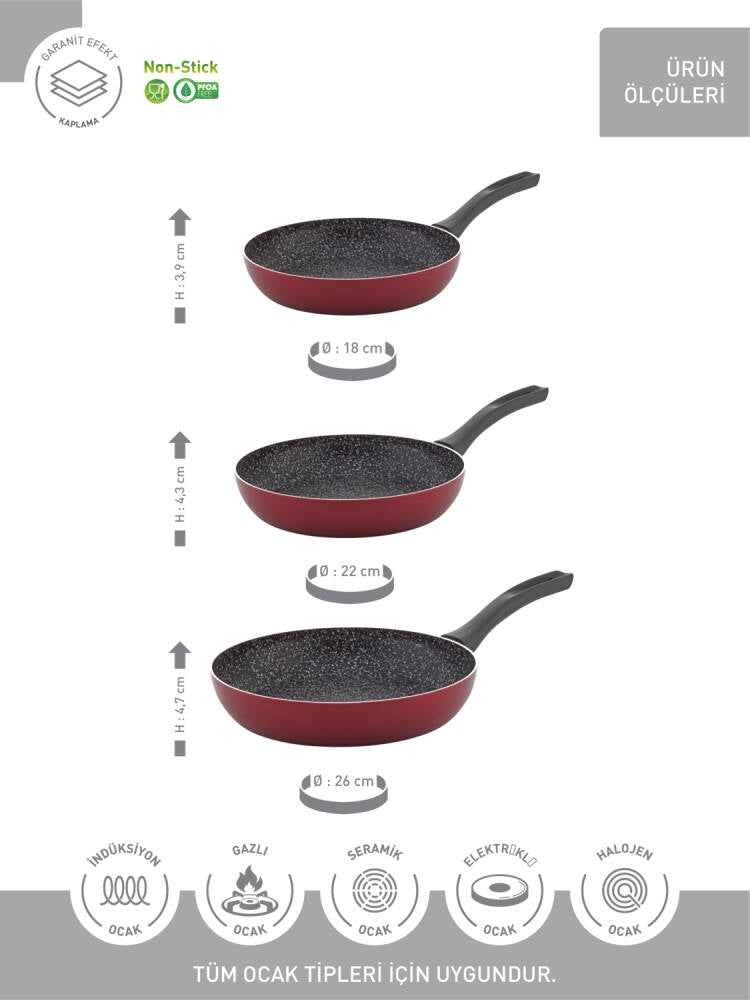 Hascevher Monna 8 Pcs Tencere Set İle Birlikte + Hascevher Prime Granit 3 Pcs Tava Seti Kapaksız Hediye
