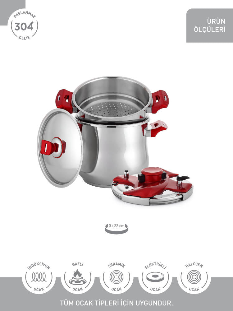 Hascevher Galaxy 5 lt Practika Set (Güveç Model)
